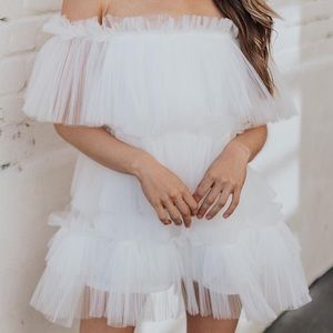 Off the Shoulder Bridal Dress *NEVER WORN